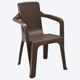 Set x 6 Sillas Eterna Wengue 57x80.6cm de Asiento Rectangular con Espaldar y con Apoya Brazos