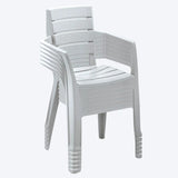 Set x 13 Sillas Barú Gris Hielo 59x82.5cm de Asiento Rectangular con Espaldar y con Apoya Brazos