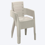 Set x 13 Sillas Barú Taupe 59x82.5cm de Asiento Rectangular con Espaldar y con Apoya Brazos