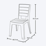 Set x 13 Sillas Barú Moca 46.9x81.6cm de Asiento Rectangular con Espaldar y sin Apoya Brazos