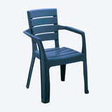 Set x 13 Sillas Barú Trendy Azul Petróleo 59x82.5cm de Asiento Rectangular con Espaldar y con Apoya Brazos