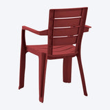 Set x 13 Sillas Barú Trendy Rojo Merlot 59x82.5cm de Asiento Rectangular con Espaldar y con Apoya Brazos
