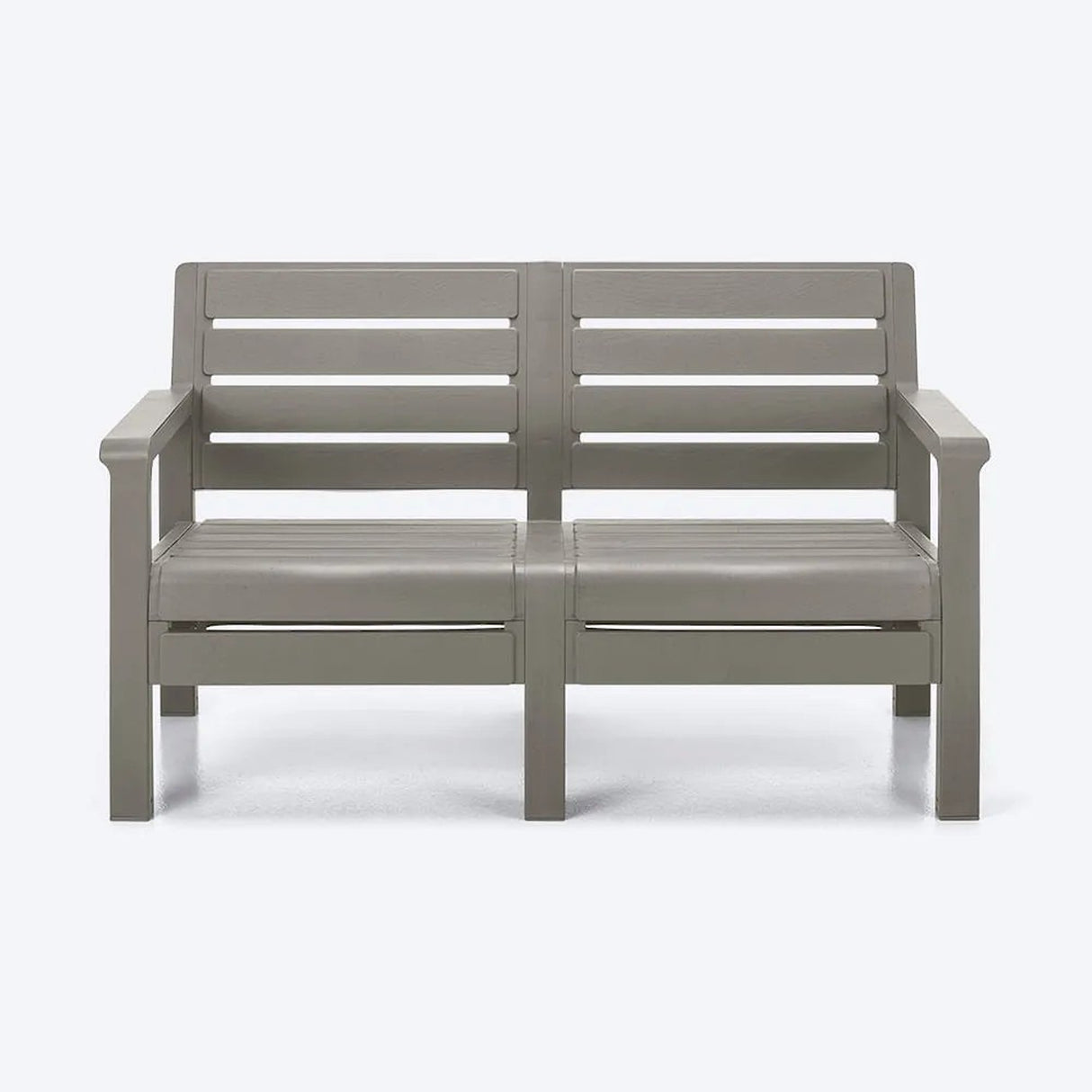 Combo Sofá Barú Gris 131x74.5cm de Dos Puestos con Una Mesa de Centro