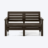 Combo Sofá Barú Wengue 131x74.5cm de Dos Puestos con Una Mesa de Centro