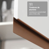 Cocina Integral Reims Blanco 190x225cm con Mesón de Madera Aglomerada Mdp y sin Estufa