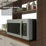 Cocina Integral Aura Marrón y Crema 196x187cm con Mesón de Madera Aglomerada Mdp y sin Estufa
