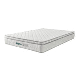 Colchón Medio Firme Sigma Blanco Doble 140 X 190 Cm Ortopedico de Resortes con Pillow Sencillo
