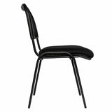 Silla Interlocutora Negro 48x78cm sin Apoya Brazos