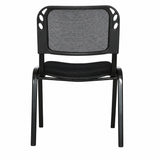 Silla Interlocutora Negro 48x78cm sin Apoya Brazos