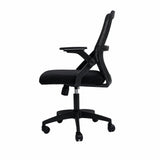 Silla Gerencial Negro 59x92cm con Apoya Brazos con Soporte Lumbar