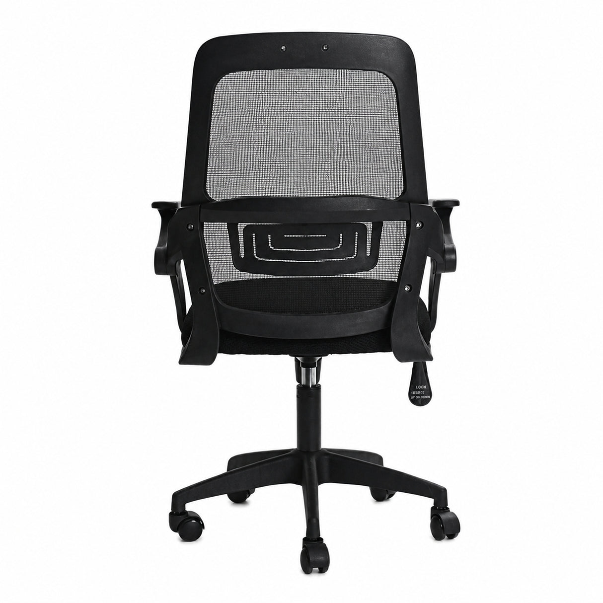 Silla Gerencial Negro 59x92cm con Apoya Brazos con Soporte Lumbar