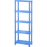Estante Rimax Azul Verano 61x173.6cm Rectangular con Cinco Compartimientos y con Cinco Entrepaños