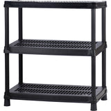 Estantería Rimax Negro 90.5x101cm Rectangular con Tres Compartimientos y con Tres Entrepaños