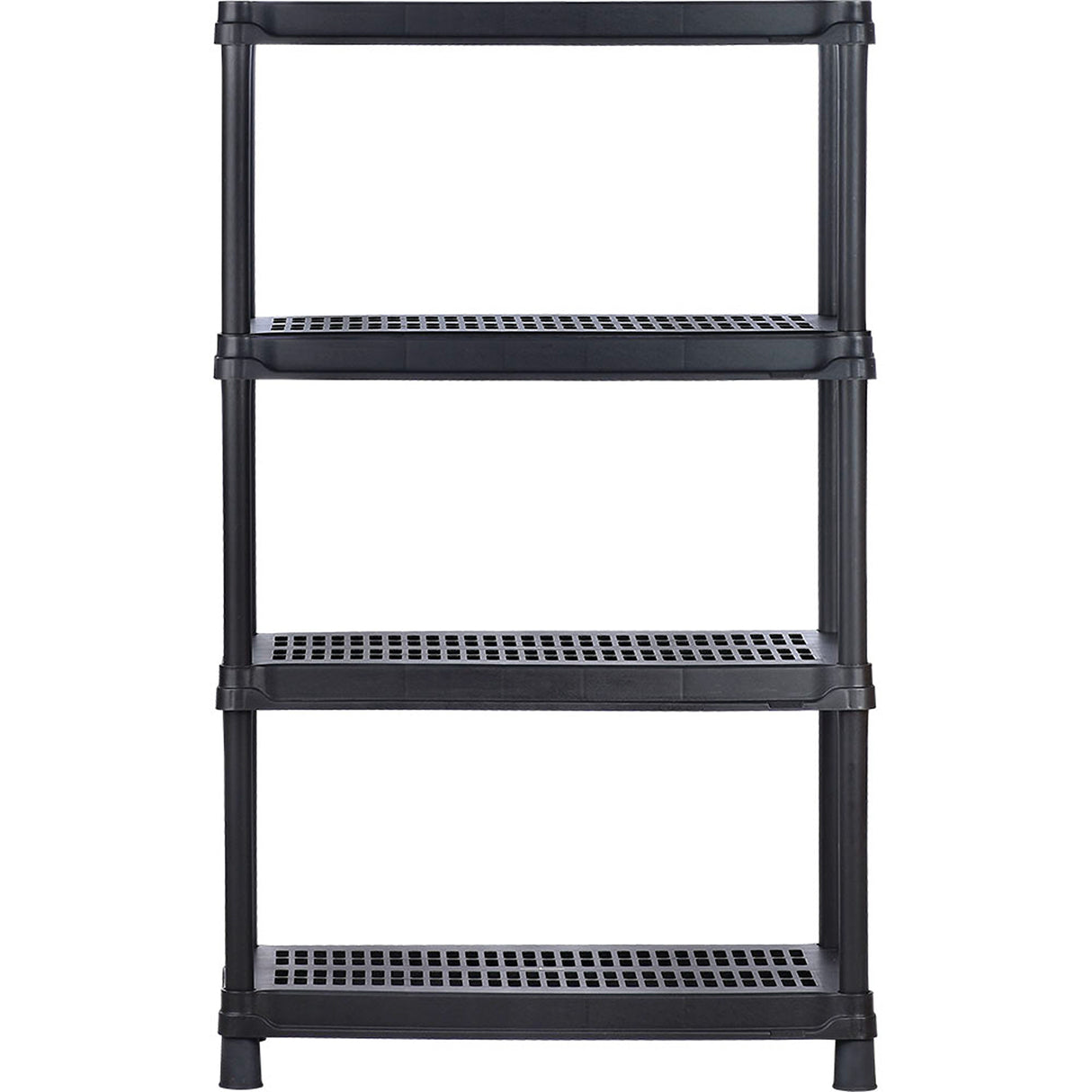 Estantería Rimax Negro 90.5x145cm Rectangular con Cuatro Compartimientos y con Cuatro Entrepaños