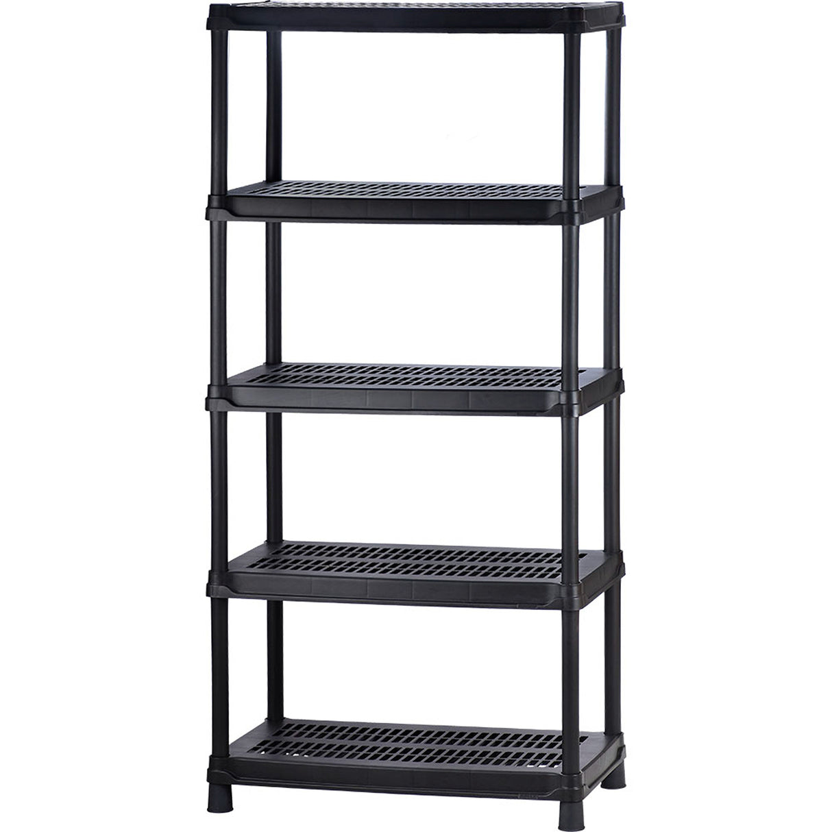 Estantería Rimax Negro 90.5x189cm Rectangular con Cinco Compartimientos y con Cinco Entrepaños
