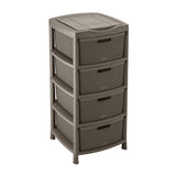 Gavetero Rimax Fique Moca 48x96cm de Cuatro Hileras con Cuatro Cajones y Tapa Organizadora