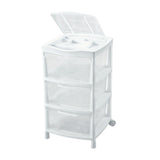 Gavetero Rimax Fique Blanco 48x80cm de Tres Hileras con Tres Cajones y Tapa Organizadora