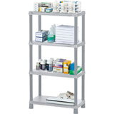 Estante Rimax Solido Gris 71.4x134cm de Cuatro Niveles