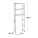 Organizador de Baño Rimax Blanco 61.5x171.8cm con Tres Entrepaños