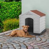 Casa para Perro Rimax Gris y Terracota 90x89cm para Perros Medianos y Grandes