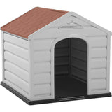 Casa para Perro Rimax Gris y Terracota 61x58.5cm para Perros Pequeños