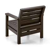 Sillón Rimax Barú Wengue 74.6x74.6cm de Asiento Rectangular con Espaldar y Apoya Brazos