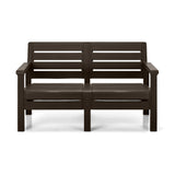 Sofá Rimax Barú Wengue 131.4x74.6cm de Dos Puestos con Apoya Brazos