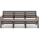 Sofá Rimax Barú Moca 192.4x74.6cm de Tres Puestos con Apoya Brazos