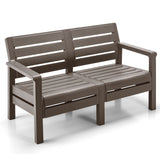 Sofá Rimax Barú Moca 131.4x74.6cm de Dos Puestos con Apoya Brazos