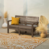 Sofá Rimax Barú Moca 131.4x74.6cm de Dos Puestos con Apoya Brazos