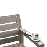 Sofá Rimax Barú Gris Cemento 192.4x74.6cm de Tres Puestos con Apoya Brazos