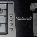 Estufa de Empotrar Challenger Coplanar Acero 61x51cm de Gas Natural con Cuatro Quemadores
