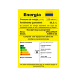 Estufa Challenger Autosoportada Acero 90x90cm De Gas Natural con Horno Eléctrico 220V Cinco Quemadores y con Función Air Fryer