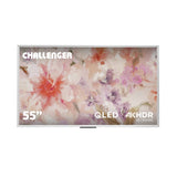 Televisor Challenger Google TV Blanco Mate 125.8x73cm Smart de 55" Pulgadas QLED 4K