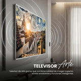 Televisor Challenger Google TV Blanco Mate 125.8x73cm Smart de 55" Pulgadas QLED 4K