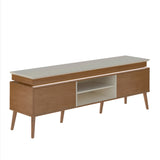 Rack de TV Lumina Marron y Beige 180x62.5cm para TV Hasta 75" Pulgadas y con Ranura para Cables