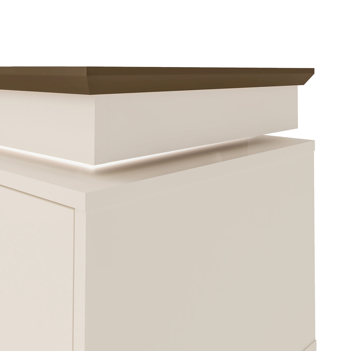 Rack de TV Lumina Pino y Beige 180x62.5cm para TV Hasta 75" Pulgadas y con Ranura para Cables