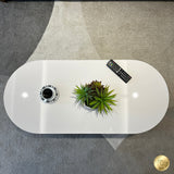 Mesa de Centro Vivaldi Café y Beige 100x45.5cm Rectangular