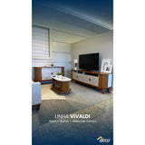 Mesa de Centro Vivaldi Café y Beige 100x45.5cm Rectangular