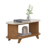 Mesa de Centro Vivaldi Café y Beige 100x45.5cm Rectangular