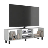 Rack de TV Tunez Plus Blanco 160x47.5cm para TV Hasta 70" Pulgadas con Cuatro Compartimientos