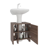 Mueble para Lavamanos Basico Avellana 47x50.5cm Individual sin Lavamanos con Una Puerta