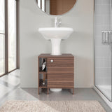 Mueble para Lavamanos Basico Avellana 47x50.5cm Individual sin Lavamanos con Una Puerta