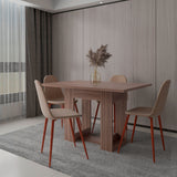 Comedor Volterra Avellana 120x74.05cm Rectangular de Cuatro Puestos y sin Sillas