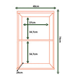 Mueble Superior de Cocina Java Natural 40x74cm con Dos Entrepaños y con Un Puerta