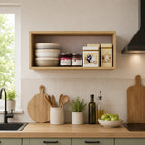 Mueble Superior de Cocina Barpu Almendra 80x31.5cm con Un Entrepaño y con Un Puerta