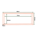 Mueble Superior de Cocina Barpu Almendra 80x31.5cm con Un Entrepaño y con Un Puerta