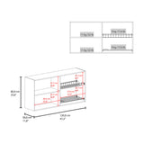 Mueble Superior de Cocina Superior Cannolo 120x60cm con Un Entrepaño y con Cuatro Puertas