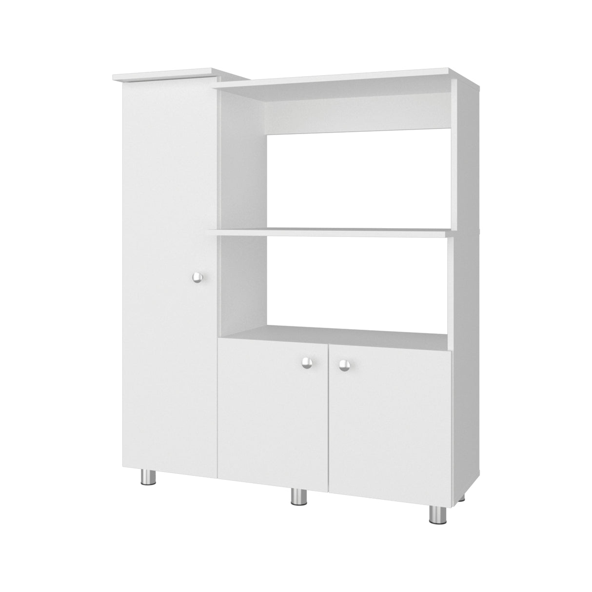 Alacena Lilo Blanco 96.5x119cm con Tres Puertas y con Patas