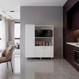 Alacena Lilo Blanco 96.5x119cm con Tres Puertas y con Patas